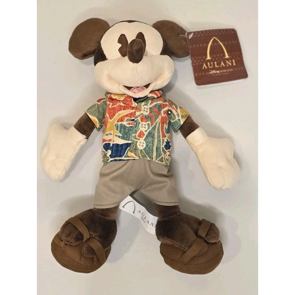 Disney Plush Mickey Mouse Aulani Resort Spa - Brown - Limited Edition 11